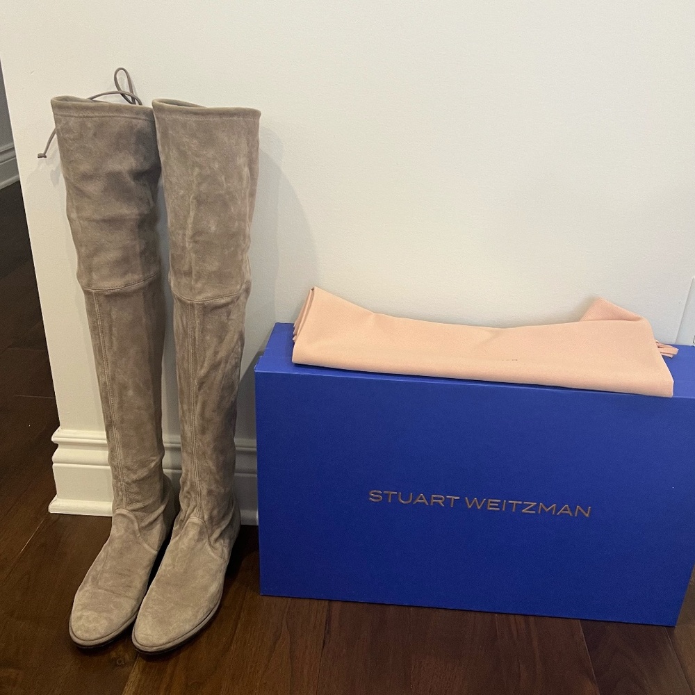 Authentic Stuart Weitzman lowland over the knee suede boots